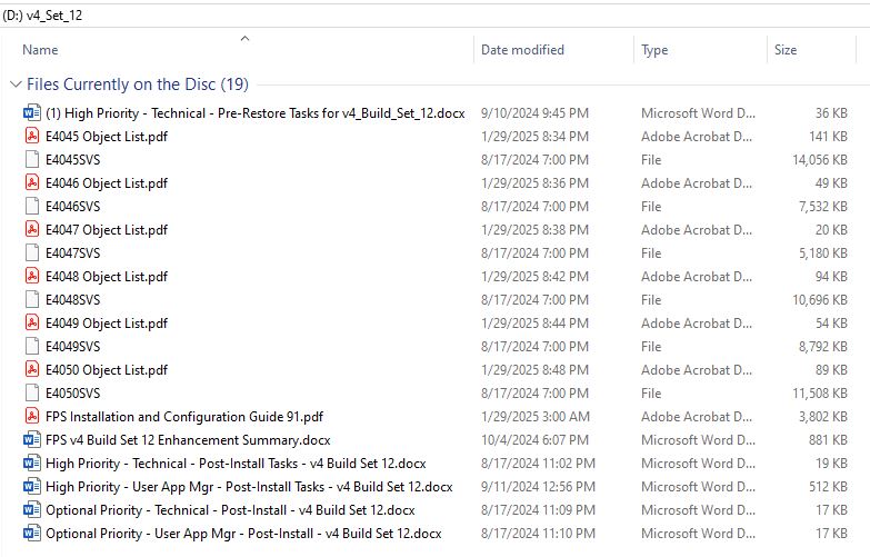 Contents of Financial Portrait Build Set 12 CD
